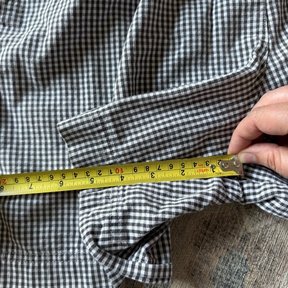 Gingham Pull On Shorts M/L High Waisted Stretch Coastal Grandma Jantzen Vintage - Picture 8 of 12